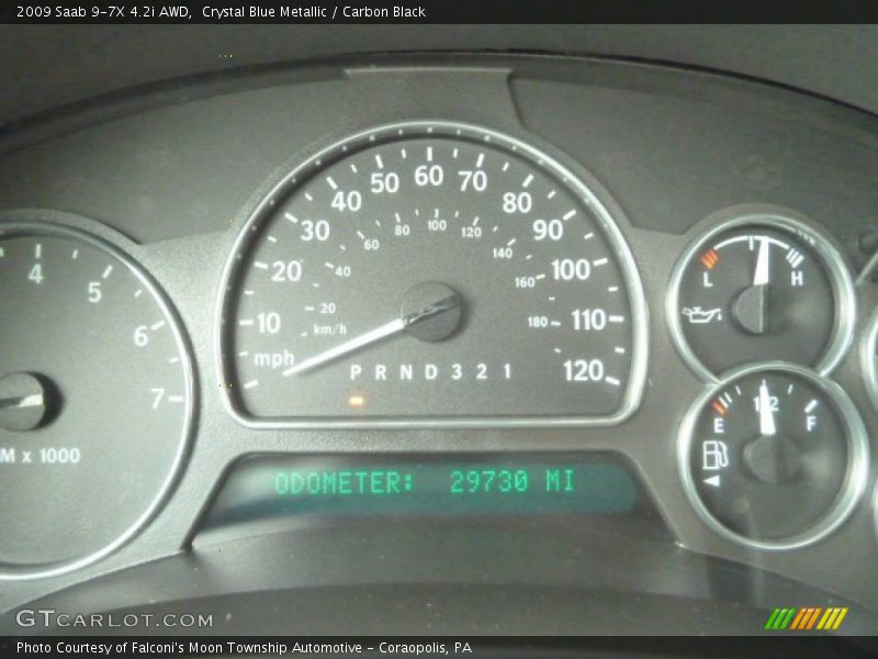 Crystal Blue Metallic / Carbon Black 2009 Saab 9-7X 4.2i AWD