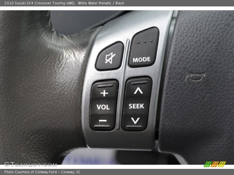 White Water Metallic / Black 2010 Suzuki SX4 Crossover Touring AWD