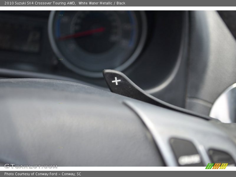 White Water Metallic / Black 2010 Suzuki SX4 Crossover Touring AWD