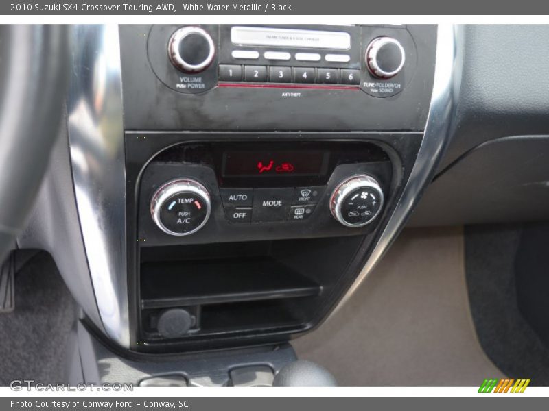 White Water Metallic / Black 2010 Suzuki SX4 Crossover Touring AWD
