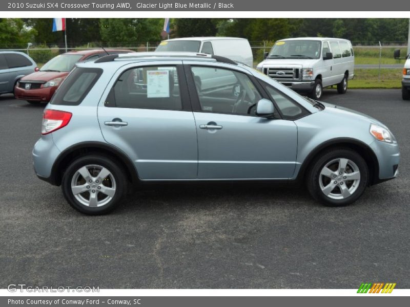 Glacier Light Blue Metallic / Black 2010 Suzuki SX4 Crossover Touring AWD
