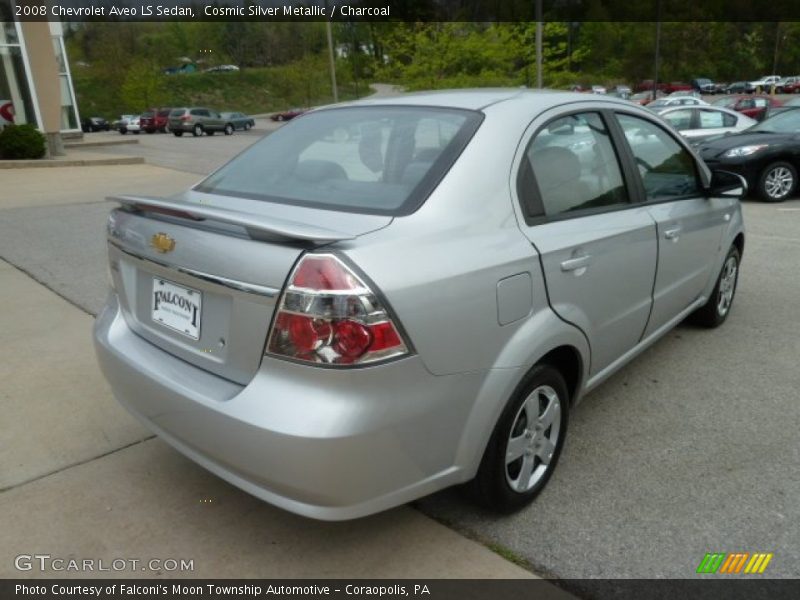 Cosmic Silver Metallic / Charcoal 2008 Chevrolet Aveo LS Sedan