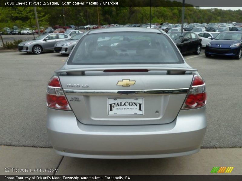 Cosmic Silver Metallic / Charcoal 2008 Chevrolet Aveo LS Sedan