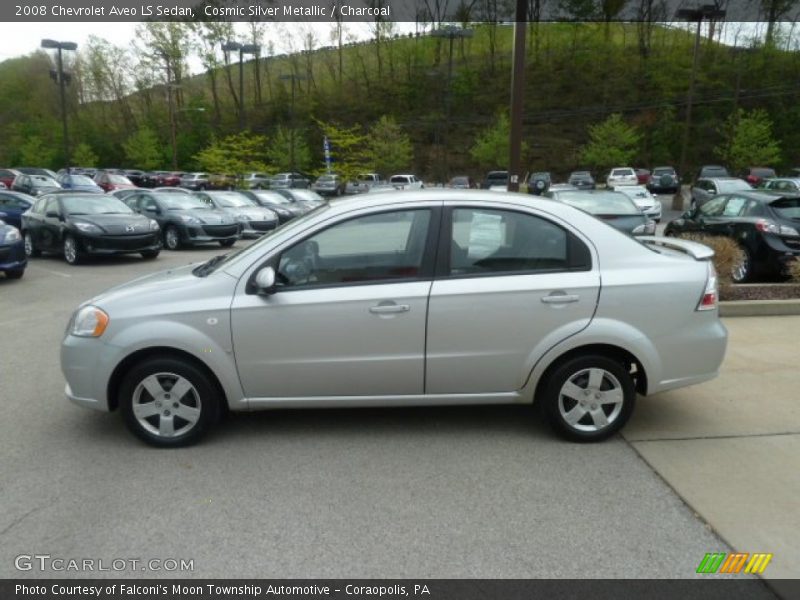 Cosmic Silver Metallic / Charcoal 2008 Chevrolet Aveo LS Sedan