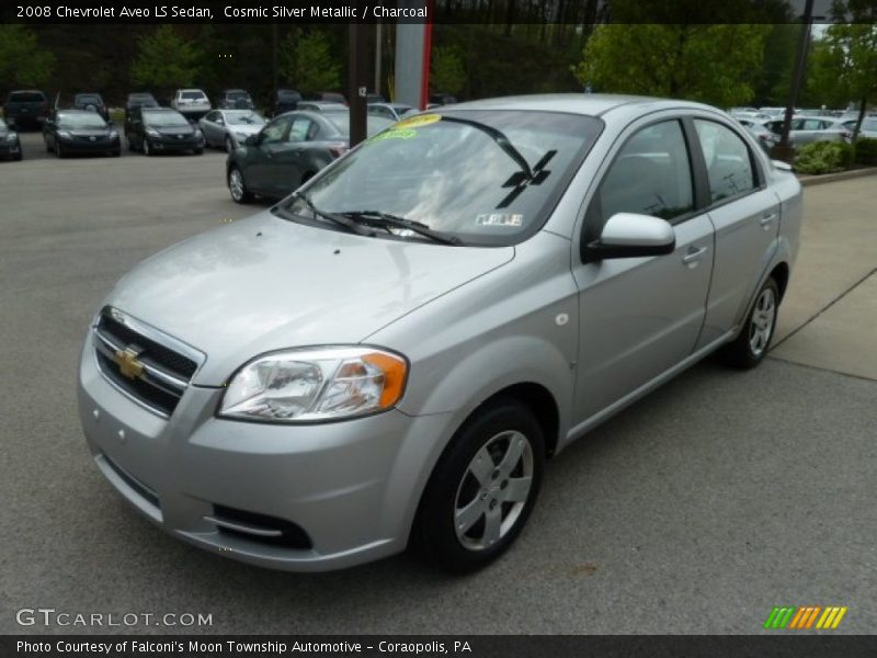 Cosmic Silver Metallic / Charcoal 2008 Chevrolet Aveo LS Sedan