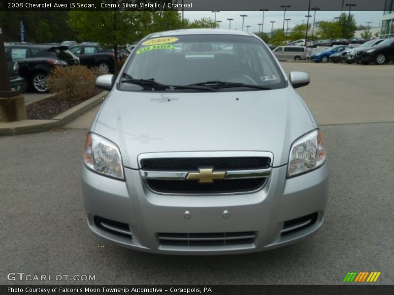 Cosmic Silver Metallic / Charcoal 2008 Chevrolet Aveo LS Sedan