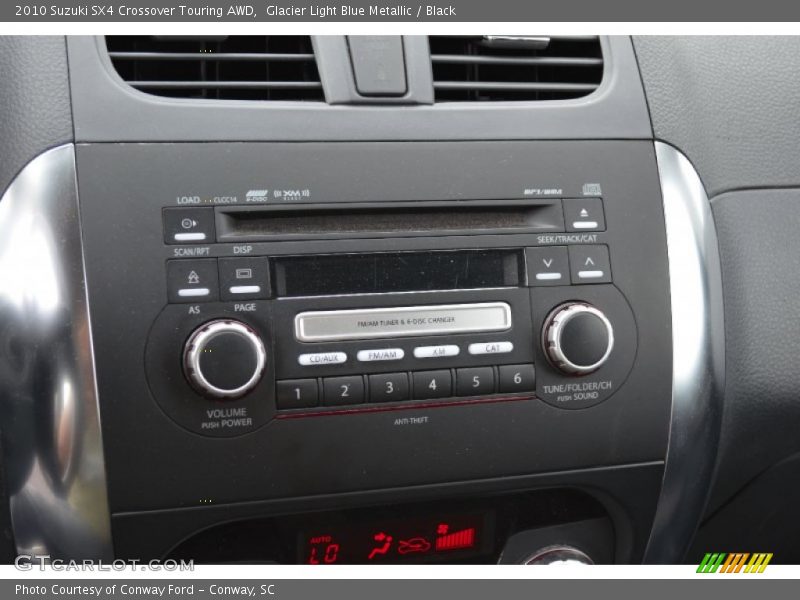 Glacier Light Blue Metallic / Black 2010 Suzuki SX4 Crossover Touring AWD