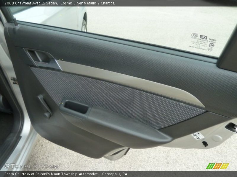 Cosmic Silver Metallic / Charcoal 2008 Chevrolet Aveo LS Sedan