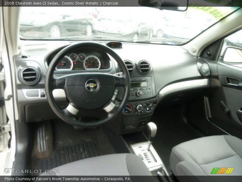 Cosmic Silver Metallic / Charcoal 2008 Chevrolet Aveo LS Sedan
