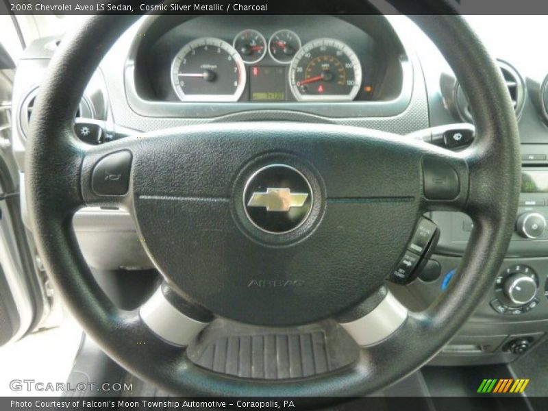 Cosmic Silver Metallic / Charcoal 2008 Chevrolet Aveo LS Sedan