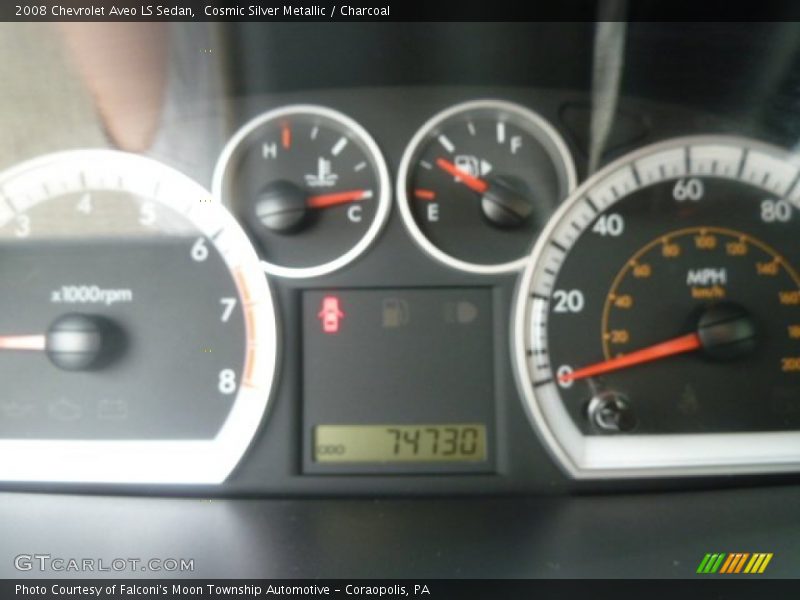 Cosmic Silver Metallic / Charcoal 2008 Chevrolet Aveo LS Sedan