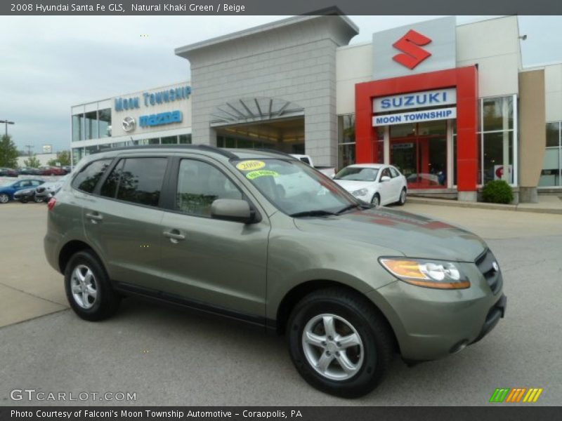 Natural Khaki Green / Beige 2008 Hyundai Santa Fe GLS