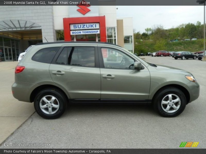 Natural Khaki Green / Beige 2008 Hyundai Santa Fe GLS