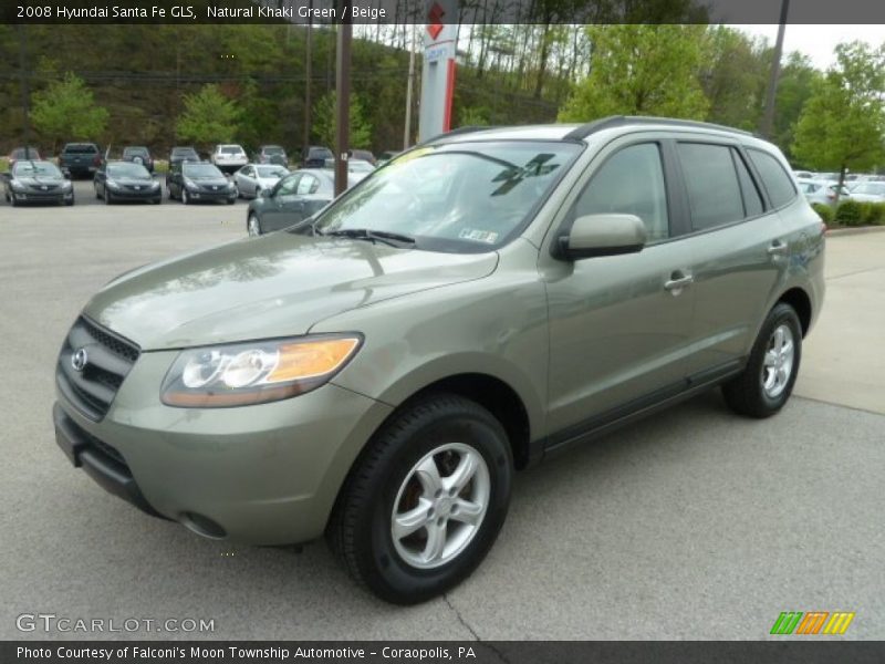 Natural Khaki Green / Beige 2008 Hyundai Santa Fe GLS