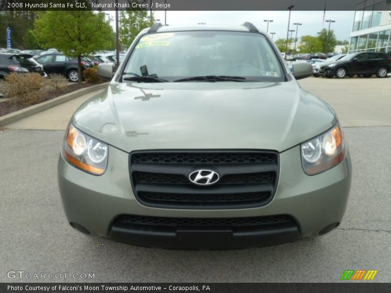 Natural Khaki Green / Beige 2008 Hyundai Santa Fe GLS