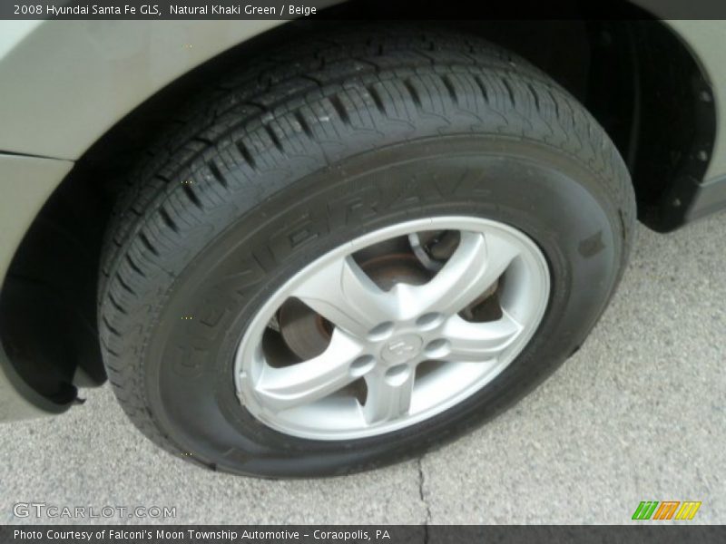 Natural Khaki Green / Beige 2008 Hyundai Santa Fe GLS
