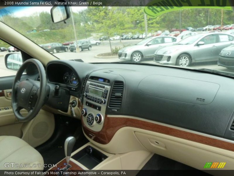 Natural Khaki Green / Beige 2008 Hyundai Santa Fe GLS