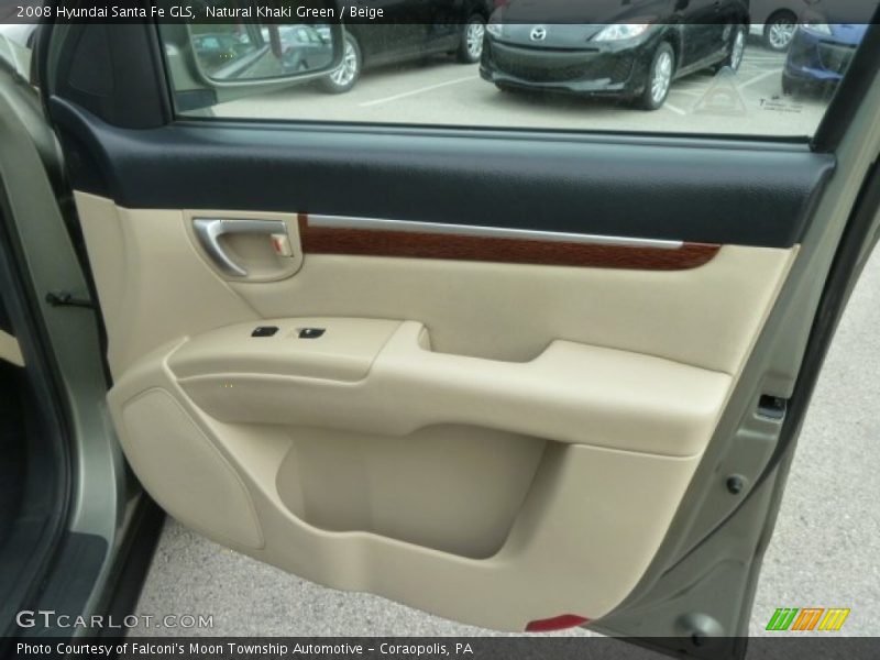 Natural Khaki Green / Beige 2008 Hyundai Santa Fe GLS