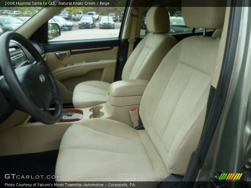 Natural Khaki Green / Beige 2008 Hyundai Santa Fe GLS