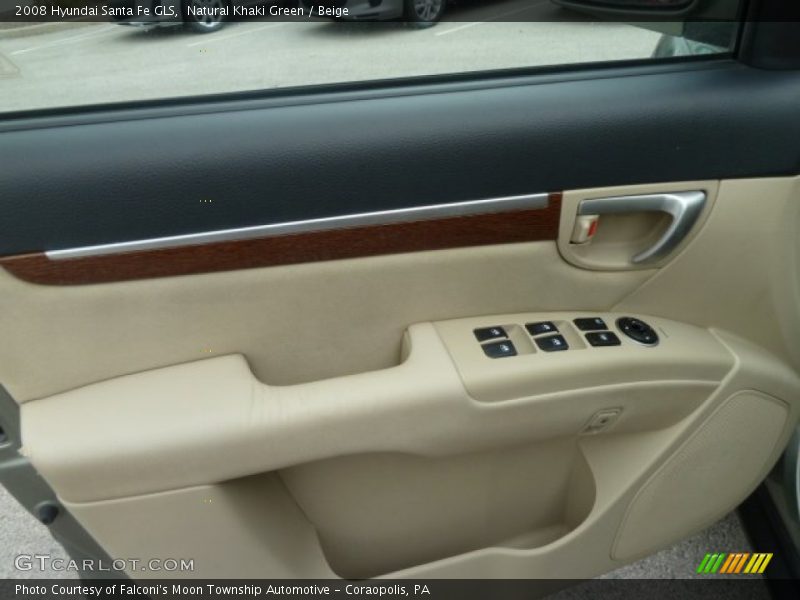 Natural Khaki Green / Beige 2008 Hyundai Santa Fe GLS