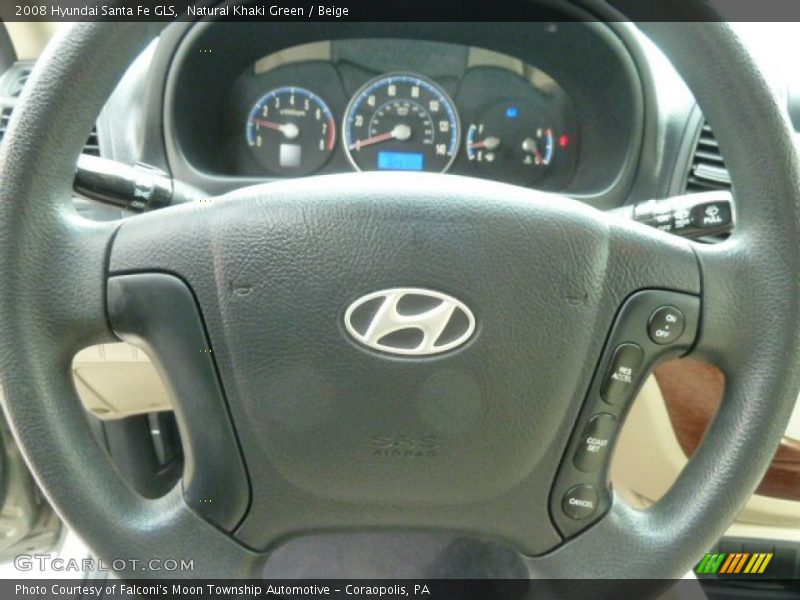 Natural Khaki Green / Beige 2008 Hyundai Santa Fe GLS