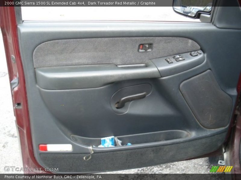 Dark Toreador Red Metallic / Graphite 2000 GMC Sierra 1500 SL Extended Cab 4x4