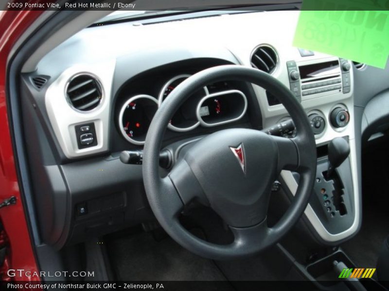 Red Hot Metallic / Ebony 2009 Pontiac Vibe