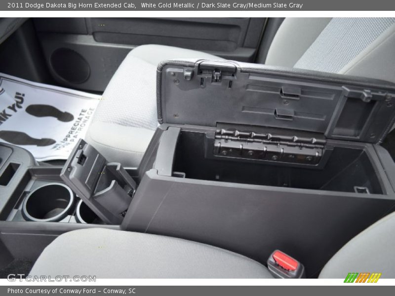White Gold Metallic / Dark Slate Gray/Medium Slate Gray 2011 Dodge Dakota Big Horn Extended Cab