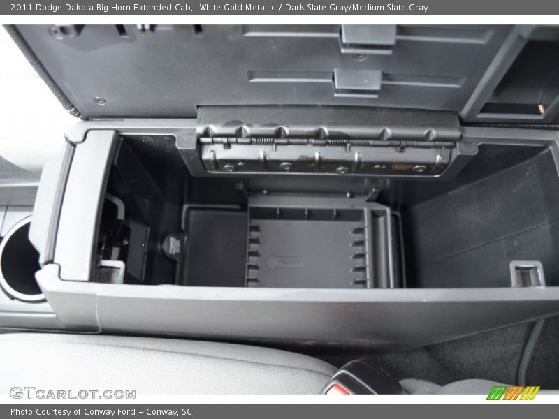 White Gold Metallic / Dark Slate Gray/Medium Slate Gray 2011 Dodge Dakota Big Horn Extended Cab