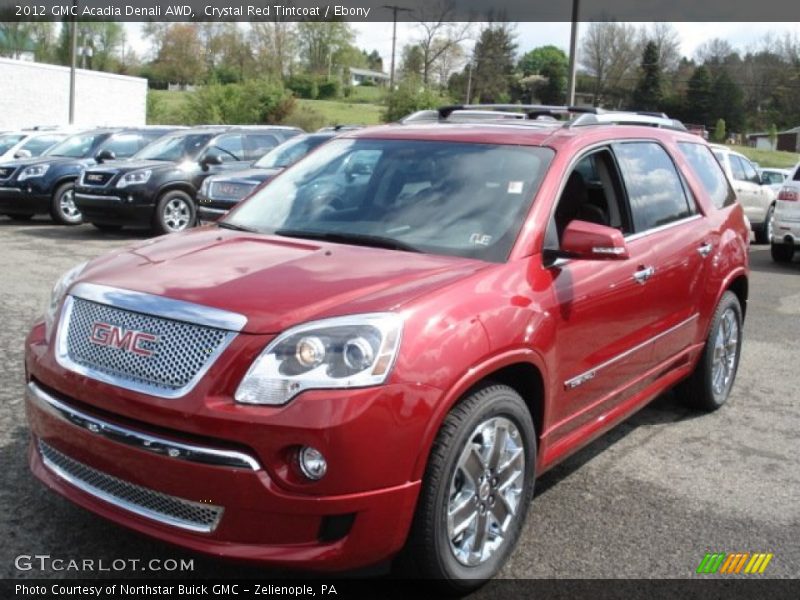 Crystal Red Tintcoat / Ebony 2012 GMC Acadia Denali AWD