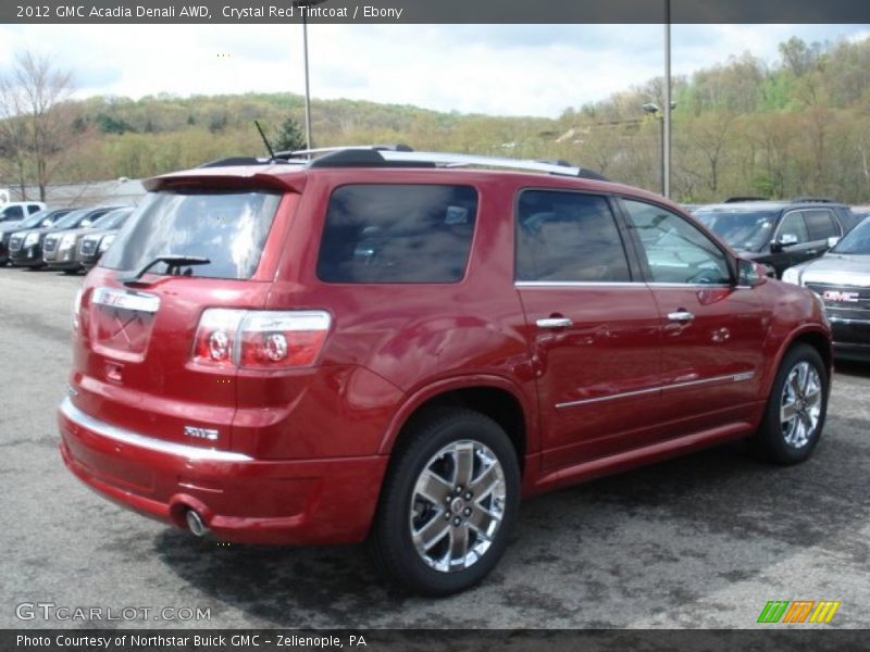 Crystal Red Tintcoat / Ebony 2012 GMC Acadia Denali AWD