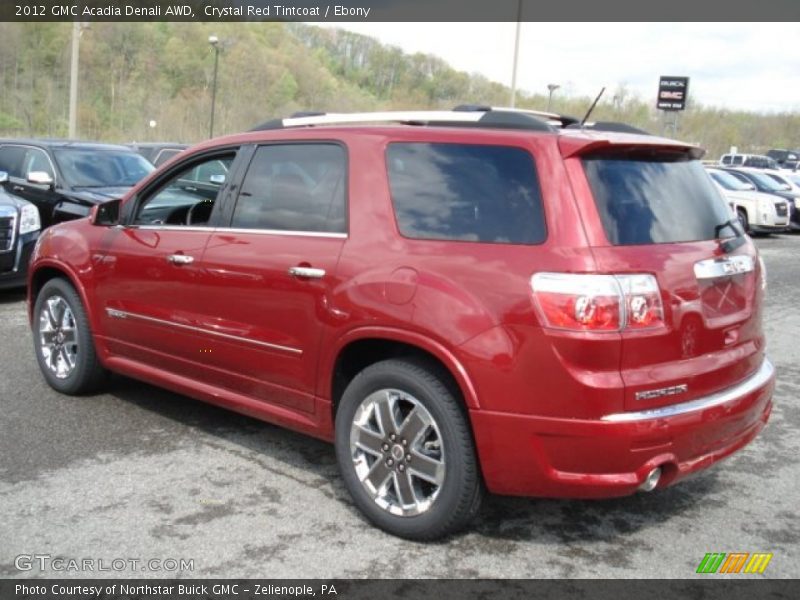 Crystal Red Tintcoat / Ebony 2012 GMC Acadia Denali AWD