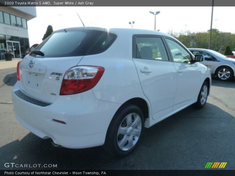 Super White / Ash Gray 2009 Toyota Matrix S AWD