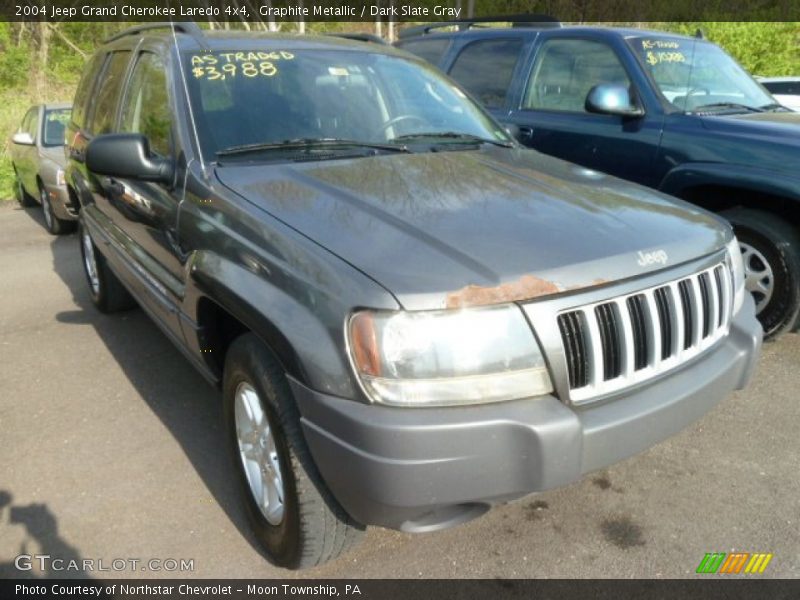 Graphite Metallic / Dark Slate Gray 2004 Jeep Grand Cherokee Laredo 4x4