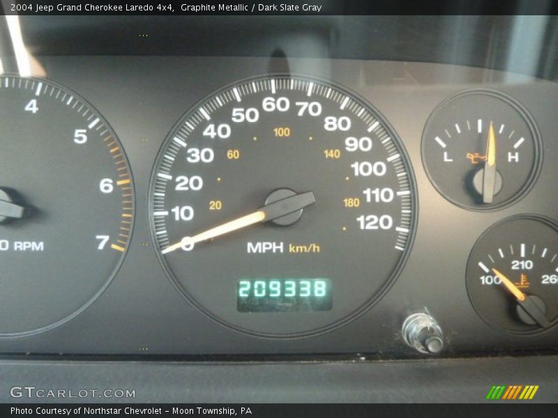 Graphite Metallic / Dark Slate Gray 2004 Jeep Grand Cherokee Laredo 4x4