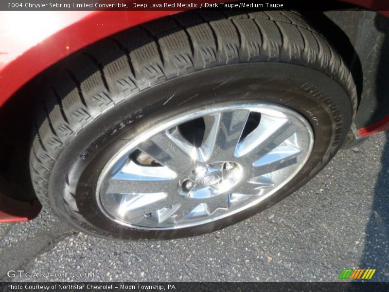 Deep Lava Red Metallic / Dark Taupe/Medium Taupe 2004 Chrysler Sebring Limited Convertible