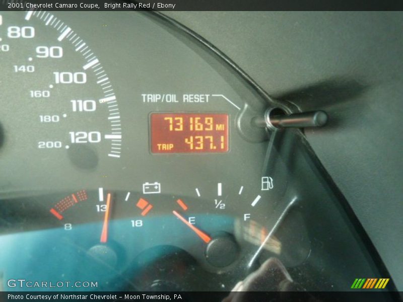 Bright Rally Red / Ebony 2001 Chevrolet Camaro Coupe