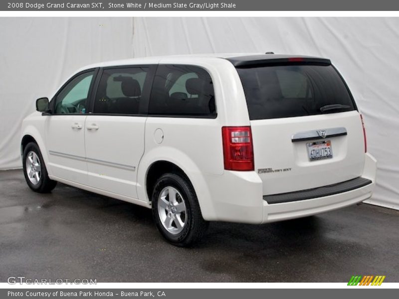 Stone White / Medium Slate Gray/Light Shale 2008 Dodge Grand Caravan SXT