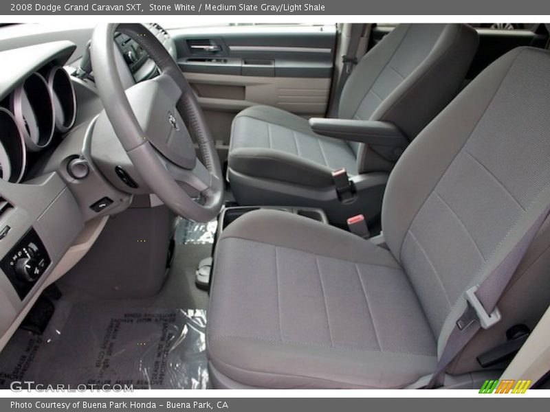 Stone White / Medium Slate Gray/Light Shale 2008 Dodge Grand Caravan SXT
