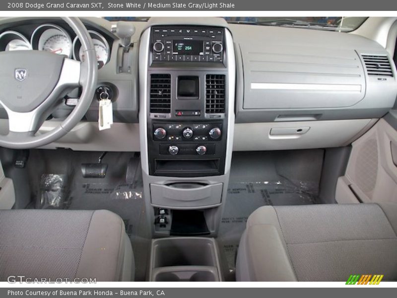 Stone White / Medium Slate Gray/Light Shale 2008 Dodge Grand Caravan SXT
