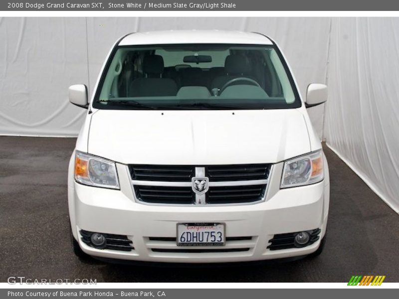 Stone White / Medium Slate Gray/Light Shale 2008 Dodge Grand Caravan SXT