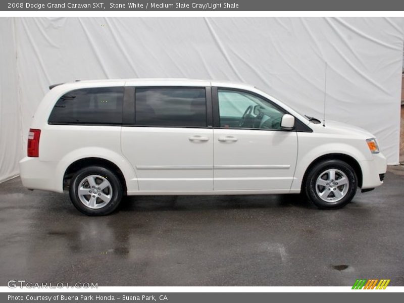 Stone White / Medium Slate Gray/Light Shale 2008 Dodge Grand Caravan SXT