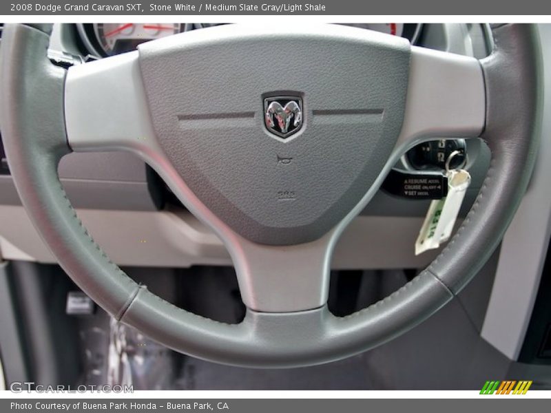 Stone White / Medium Slate Gray/Light Shale 2008 Dodge Grand Caravan SXT