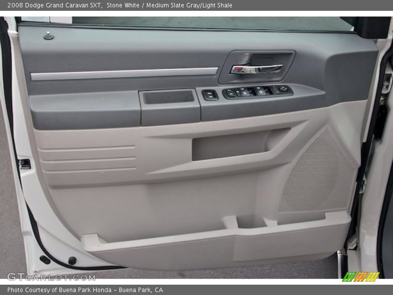 Stone White / Medium Slate Gray/Light Shale 2008 Dodge Grand Caravan SXT