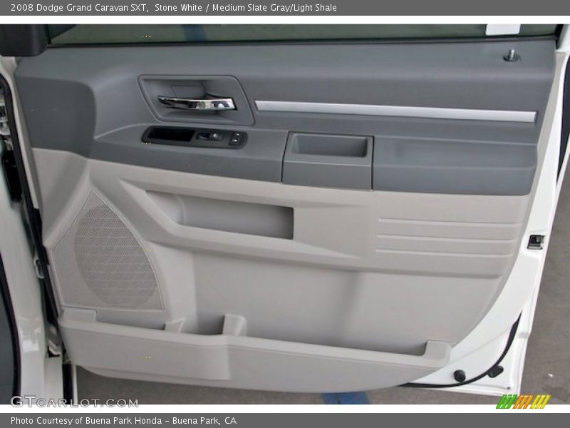 Stone White / Medium Slate Gray/Light Shale 2008 Dodge Grand Caravan SXT
