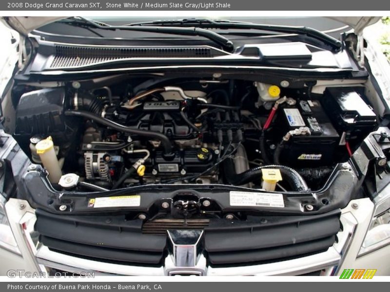 Stone White / Medium Slate Gray/Light Shale 2008 Dodge Grand Caravan SXT