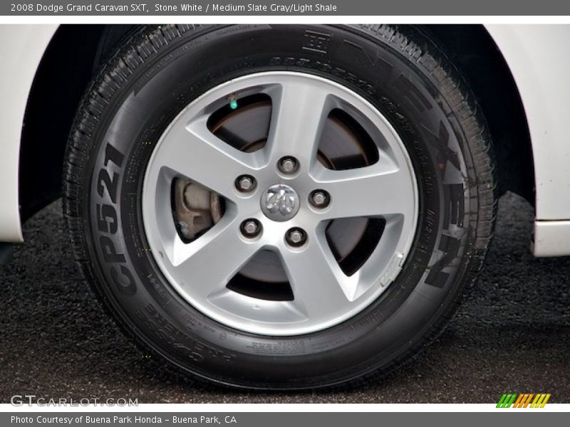 Stone White / Medium Slate Gray/Light Shale 2008 Dodge Grand Caravan SXT