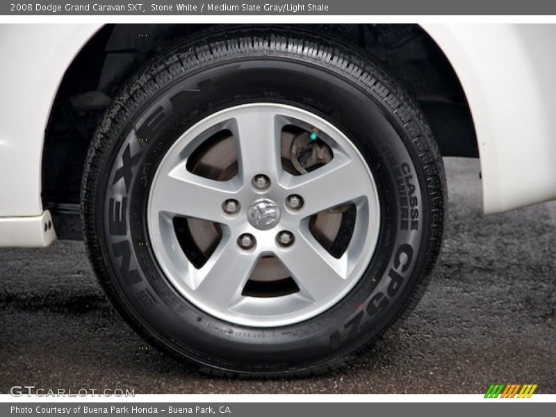 Stone White / Medium Slate Gray/Light Shale 2008 Dodge Grand Caravan SXT