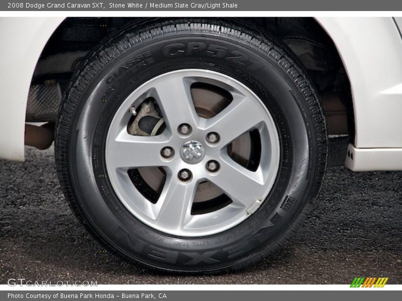 Stone White / Medium Slate Gray/Light Shale 2008 Dodge Grand Caravan SXT