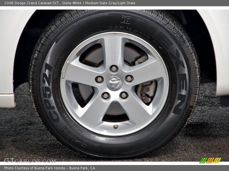 Stone White / Medium Slate Gray/Light Shale 2008 Dodge Grand Caravan SXT